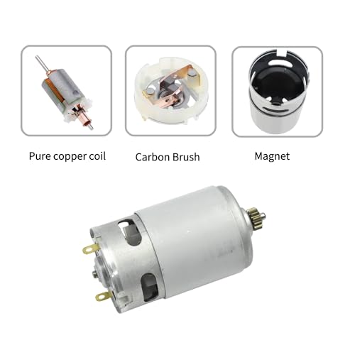 CHANCS DC Motor 12V 13 Teeth RS550 Electric Drill Motor for Rechargeable Electric Screwdriver - Image 3