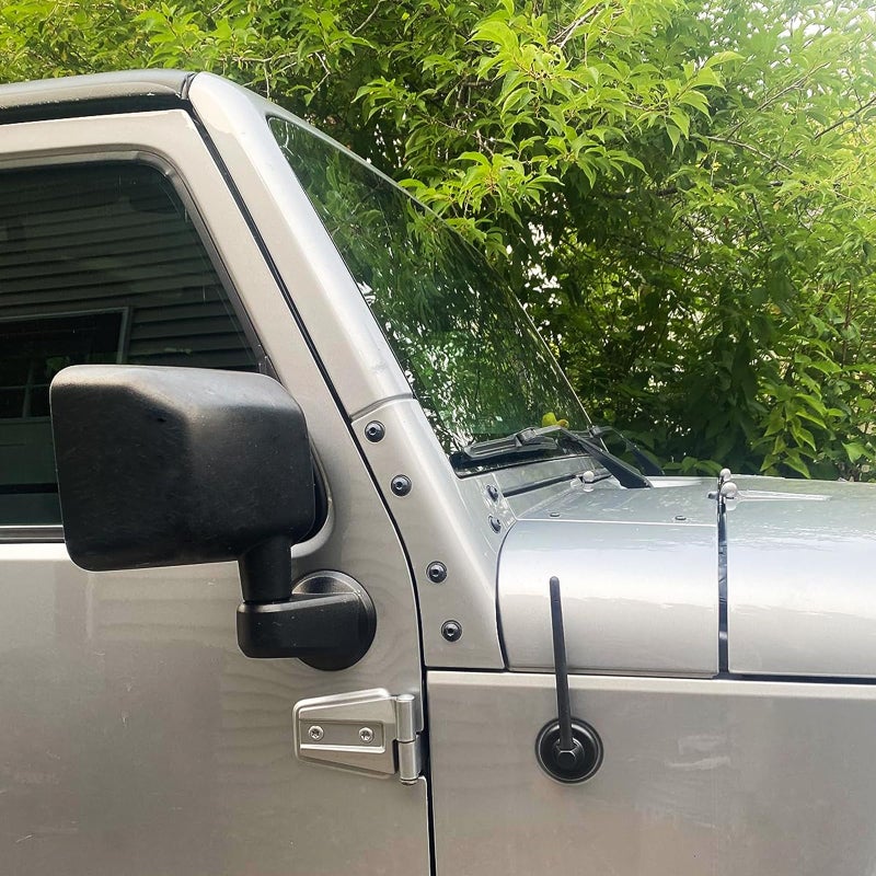 VOFONO Short Antenna fits 07-26 Jeep Wrangler Gladiator JK JL JT Sport Unlimited Willys Jeep Wrangler Accessories, Jeep Antenna - Image 3