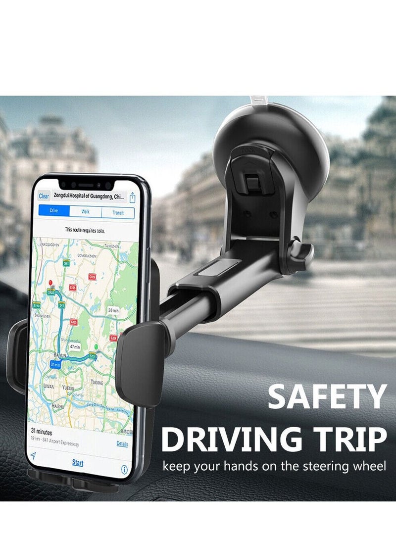 Universal Windshield Car Mount Cradle Holder Dash Suction Stand For Cell Phone - Image 2