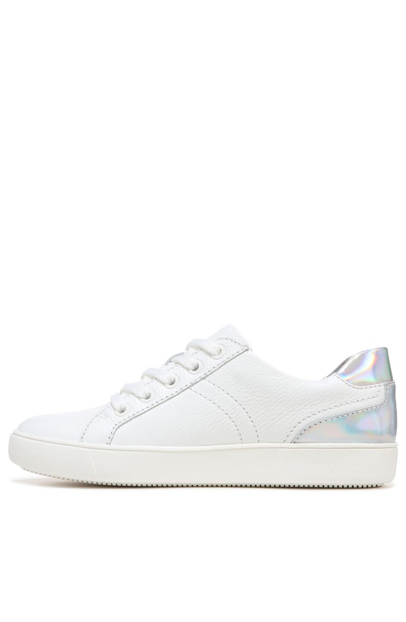 Naturalizer Womens Morrison Comfortable Lace Up Fashion Casual SneakerWhite Leather Iridescent65 M US