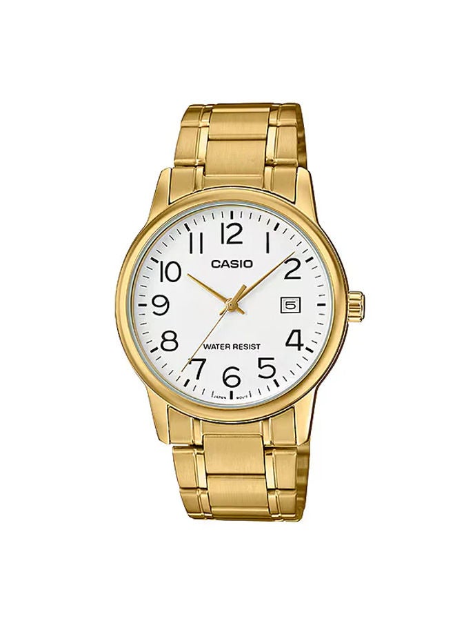 كاسيو ساعة يد من الستانلس ستيل عقارب/مقابض MTP-V002G-7B2UDF - Image 1