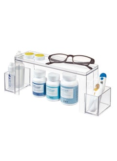 The Home Edit Two Tier Medicine Organizer Shelf 3.25 X 12.5 X 4.5 Inch Clear  - Image 5