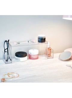 The Home Edit Two Tier Medicine Organizer Shelf 3.25 X 12.5 X 4.5 Inch Clear  - Image 3