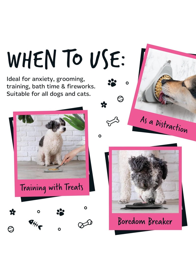 BUGALUGS Licky Mats For Dogs 100 percent Food Grade Lick Mats For Dogs and Cat Food Mat BPA Free Dog Mat Feeding and Licking Lick Mat Reduce Stress and Anxiety Black - Image 3