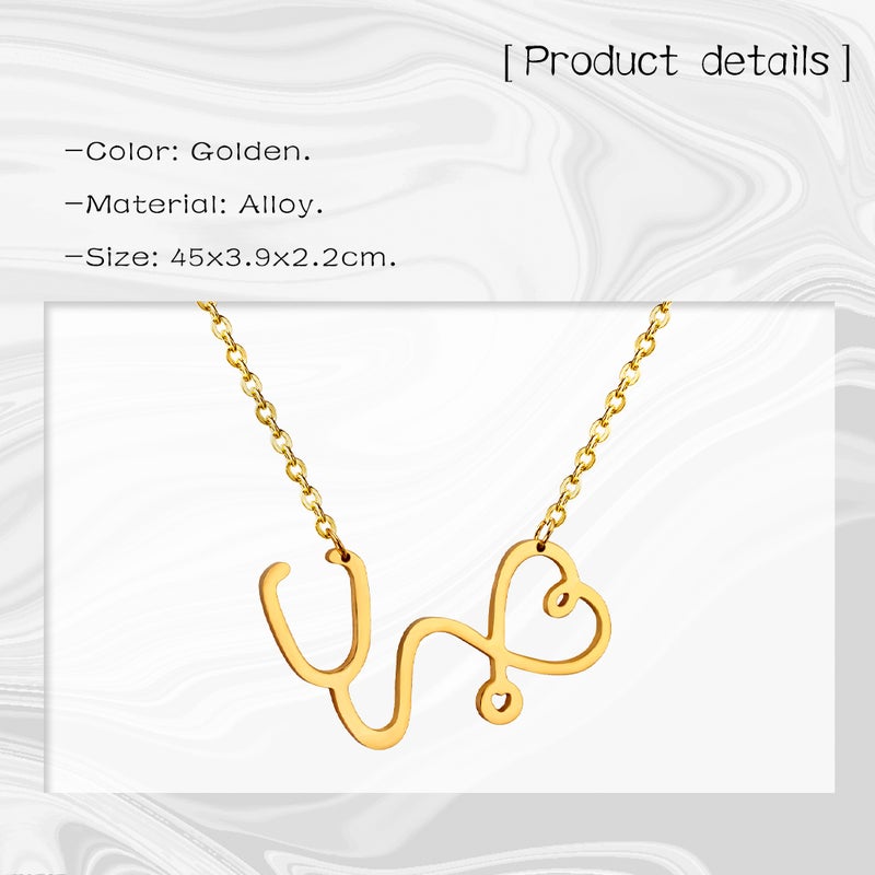 1Pc Punk Pendant Neck Chain Alloy ( ) - Image 4