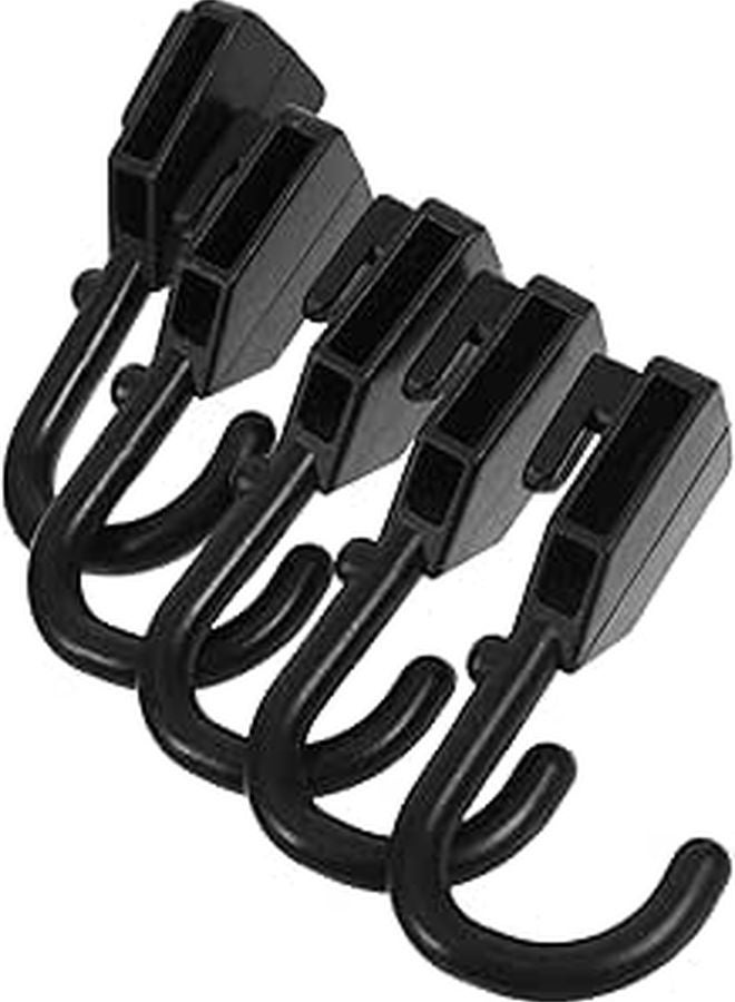 J Shaped Pegboard Hooks 5 Pack Heavy Duty ABS Plastic Tool Hanging Wall Storage - Image 1