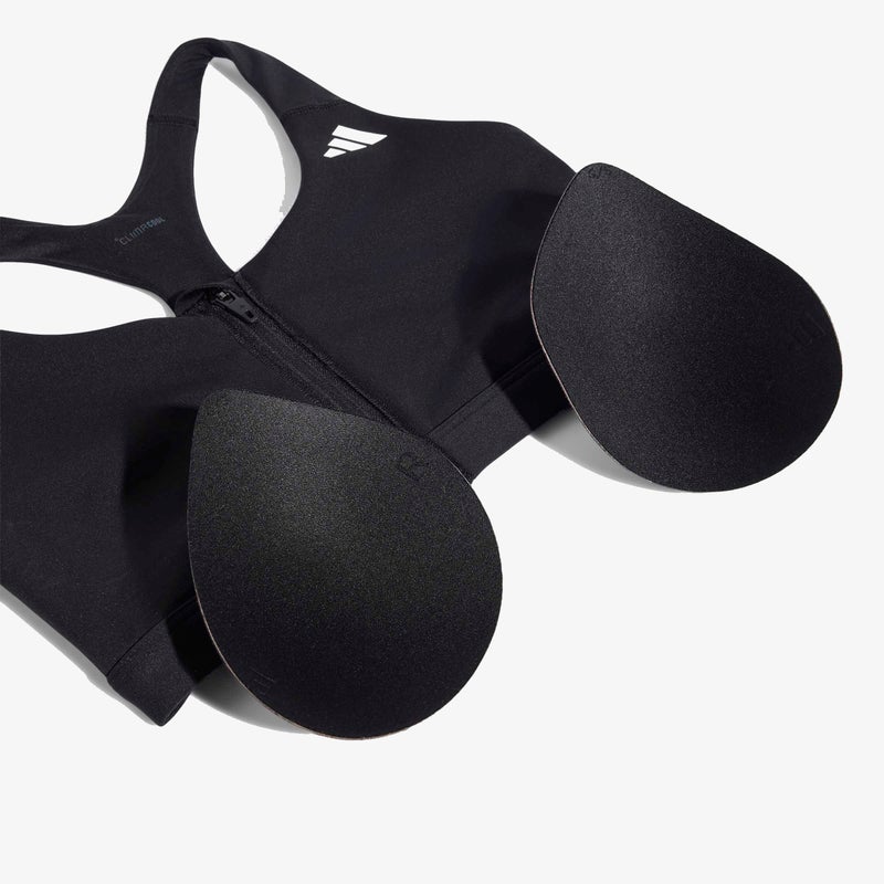 اديداس حمّالة صدر بدعم متوسط Optime Essentials Workout Zip-Front - Image 3