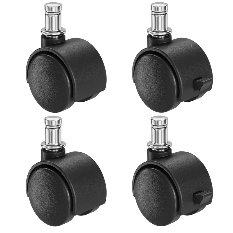 iTouchless iTouchless 4 Caster Wheels Set for Glide Trash Cans Compatible with iTouchless Garbage Bins with Wheels Set of Four 