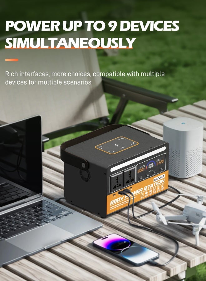 فانپا 300W محطة طاقة محمولة 200Wh مولد للطاقة الشمسية مع AC 220V إخراج بطارية ليثيوم ذات سعة كبيرة طاقة محمولة للتخييم - Image 3