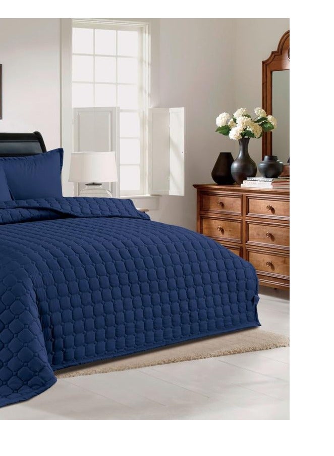 مينج لي طقم لحاف نفر مفرش سرير مضغوط مكون من 4 قطع مايكروفايبر   لحاف مقاس 160 في 220 سم - Image 2