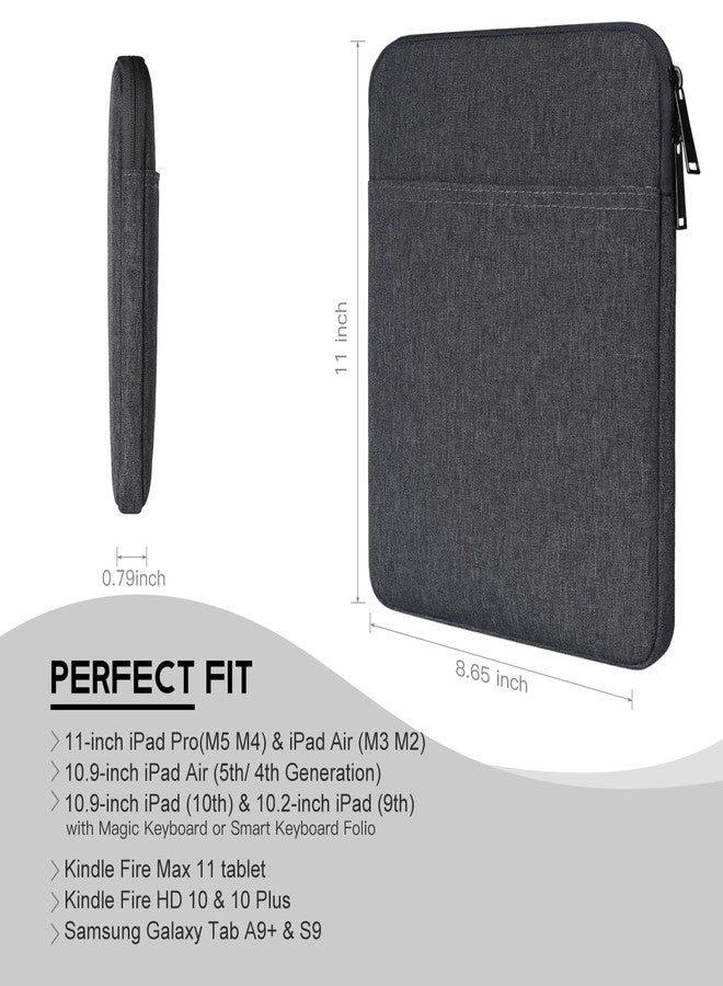 كايسباي جراب CaseBuy المقاوم للماء للأجهزة اللوحية مقاس 10 بوصات، متوافق مع Lenovo Tab 10 و Smart Tab M10 و P10 مقاس 10.1 بوصة، و Samsung Galaxy Tab 10.1 و 10.5 بوصة، و Surface Go 10، وحقيبة حماية للأجهزة اللوحية التي تعمل بنظام Android مقاس 9-10.5 بوصة، لون رمادي فضائي - Image 2