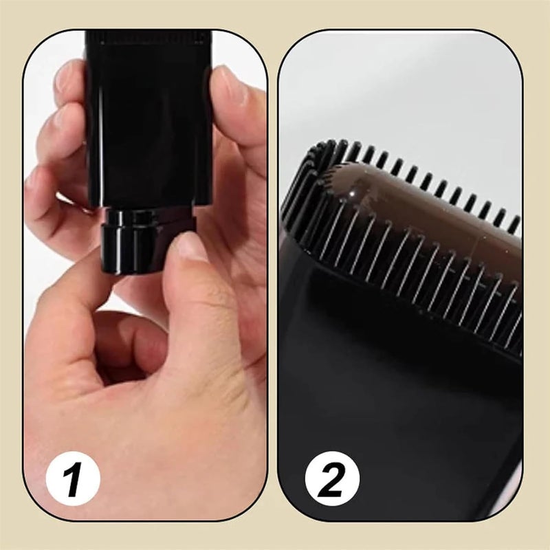 SWIUKPHE 2-in-1 Hair Dye Comb Stick, Waterproof Sweat-Proof Portable Color Touch-Up Tool – Black Hair Applicator Comb for Women & Men (Black) - Image 4