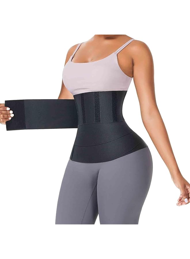 1PCS Waist Trainer for Women Sauna Belt Tummy Wrap Plus 400cm/13.1 ft, One Size