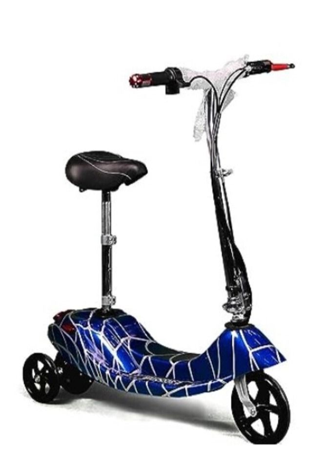 Electric Scooter with Seat Blue BD007