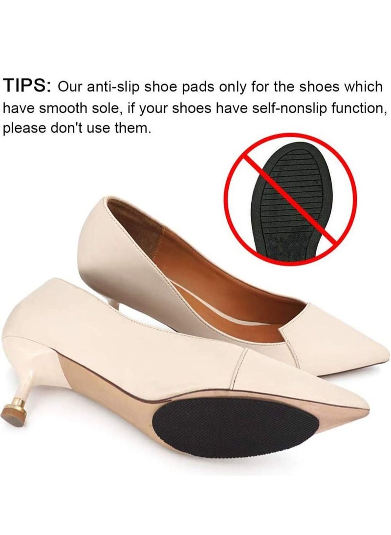 Y&D - Non-Slip Rubber Shoes Pads Self-Adhesive Shoe Sole Protectors, High Heels Anti-Slip Anti-Shedding Adhesive Grips (4PCS Yellow + 4PCS Black) - Image 1