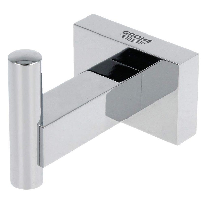 Grohe 40511001 Essentials Cube Robe Hook, Starlight Chrome - Image 3