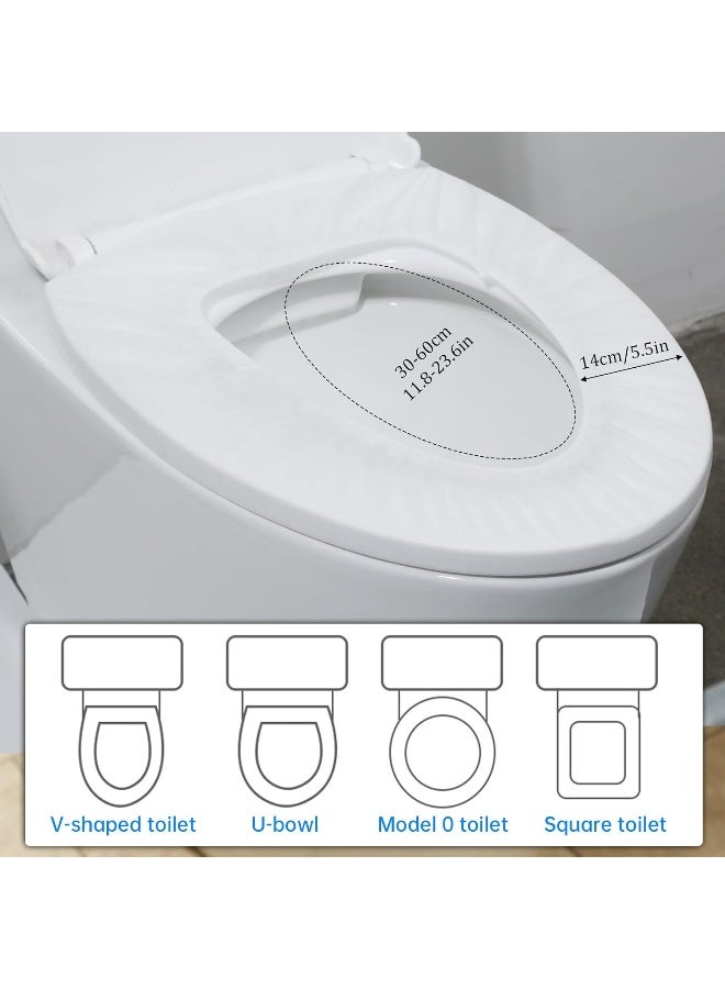 Sliverdew 10 Pack Disposable Toilet Seat Covers for Travel Toilet Seat Mat Portable Disposable Toilet Seat Covers for Outing Hotel Hospital Public Toilet (Individual Package) - Image 3