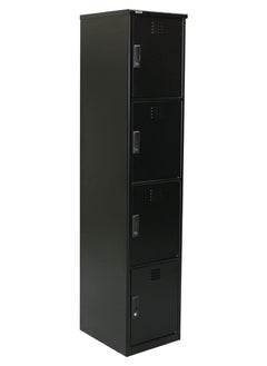 RIGID Steel Curved 4 Doors locker Black 180x38x46.5cm  - Image 3