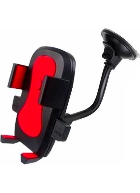 CONCORD C-876 In-Car Phone Holder with Suction CupRed - Red 