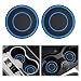 SUJADE 2 PCS Car Cup Holder CoasterCar Coasters Cup Mats275 Inch Universal Car Cup CoastersNonSlip Anti Dust Mats Cup Holder Insert Coaster Suitable for Most Car Interior Blue - Image 2