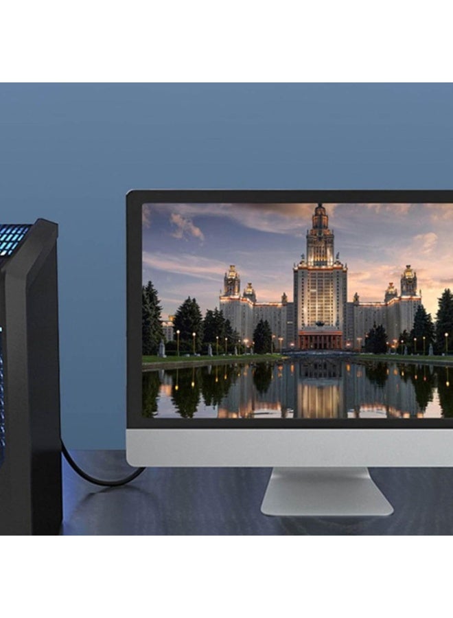 كابل محول DisplayPort إلى VGA، سهل الاستخدام، للشاشات وأجهزة العرض وأجهزة الكمبيوتر. كابل محول عالي السرعة من DP إلى VGA مع نقل إشارة مستقر وعرض عالي الوضوح. - Image 3