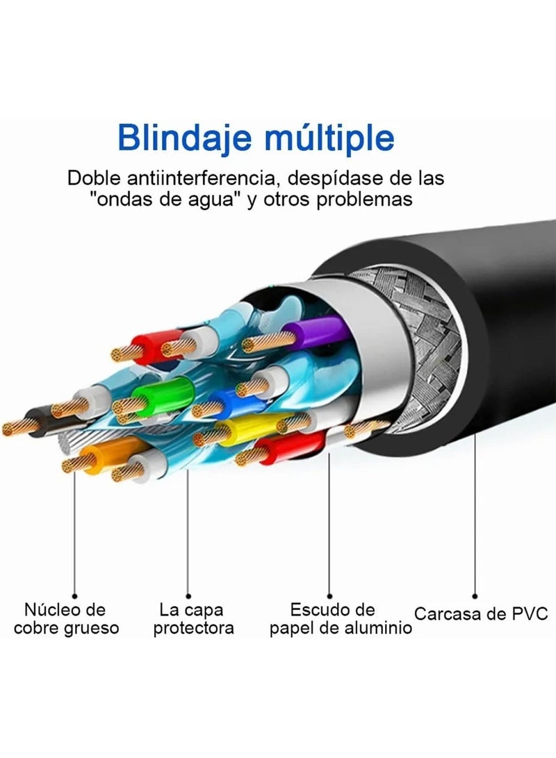 كابل محول DisplayPort إلى VGA، سهل الاستخدام، للشاشات وأجهزة العرض وأجهزة الكمبيوتر. كابل محول عالي السرعة من DP إلى VGA مع نقل إشارة مستقر وعرض عالي الوضوح. - Image 2