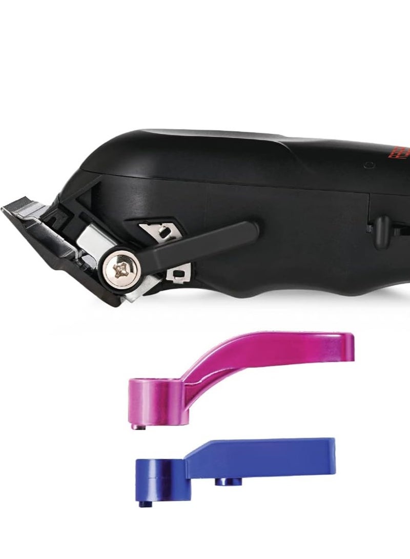 Stylecraft Rebel Professional Super-Torque Cordless Hair Clipper (Modular Lids: Pink, Blue, Black Included), Black Diamond Carbon Fusion Faper Blades - Image 4