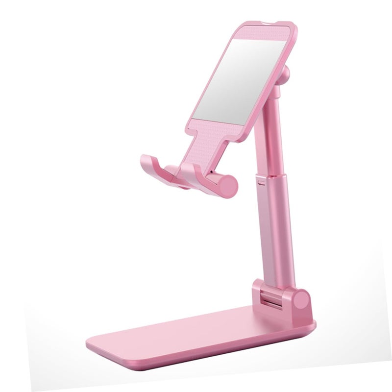 Metal Retractable Tablet Stand Adjustable Phone Holder Compact Mirror Design Home Office Desk Accessory - Image 5