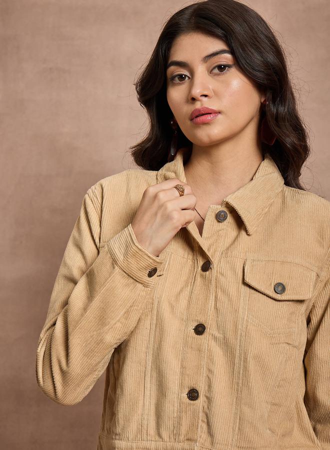 SASSAFRAS Corduroy Pocket Details Jacket with Buttons by Styli - Image 5