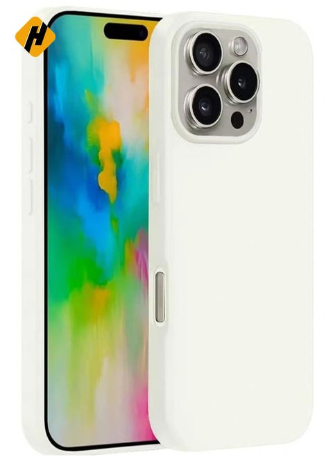 Liquid Silicone Case for iPhone 16 Pro Max - Ultra Slim Design with Soft Anti-Scratch Microfiber Lining & Drop Protection