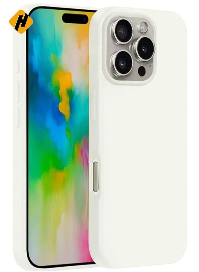 Liquid Silicone Case for iPhone 16 Pro Max - Ultra Slim Design with Soft Anti-Scratch Microfiber Lining & Drop Protection