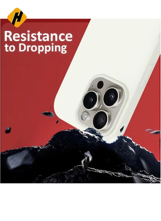 Liquid Silicone Case for iPhone 16 Pro Max - Ultra Slim Design with Soft Anti-Scratch Microfiber Lining & Drop Protection