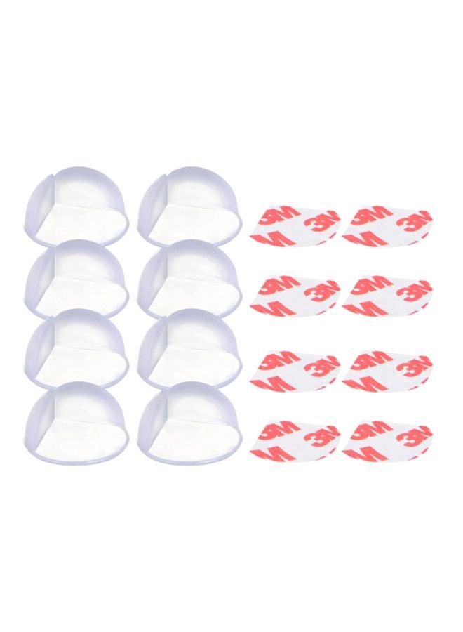 hauck 8-Piece Child Safety Round Corner Guard With Adhesive Strip Set - Image 1