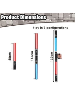 Home Smart Light saber 2 in 1 Light Saber for Kid's Dual Light Swords Ideal Gift for Birthday Boys and Girls Home Smart  - Image 3