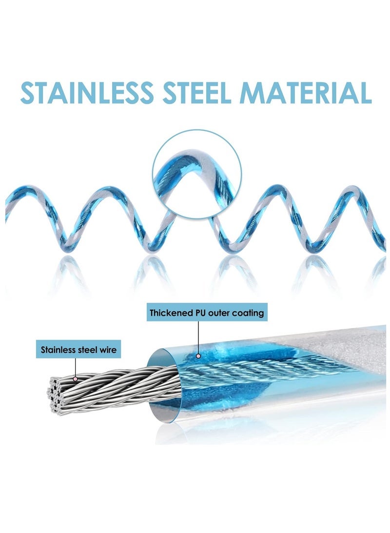 ECVV Baby Leash with Magnetic Unlock Design (6.56ft) Blue Child Anti Lost Wrist Link Safety Toddler Wrist Leash with Reflective Strap Kid Leashes Harness - Image 4