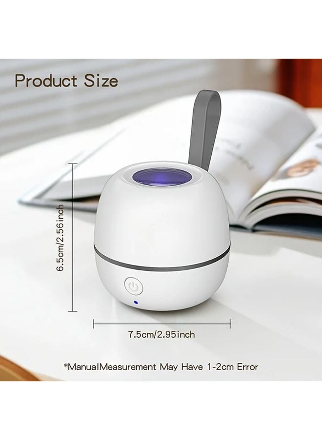 White Portable USB Rechargeable UV Pacifier Cleaner Multi Purpose Sanitizer For Small Items - Image 3