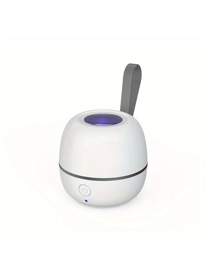 White Portable USB Rechargeable UV Pacifier Cleaner Multi Purpose Sanitizer For Small Items - Image 1