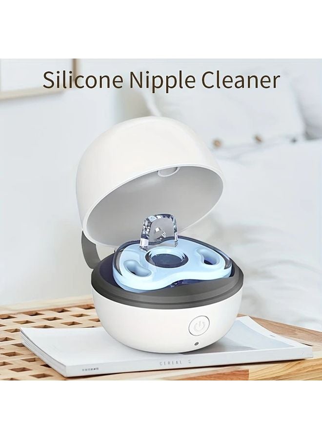 White Portable USB Rechargeable UV Pacifier Cleaner Multi Purpose Sanitizer For Small Items - Image 2