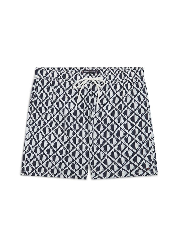 TOMMY HILFIGER Print Mid Length Swim Shorts - Image 5