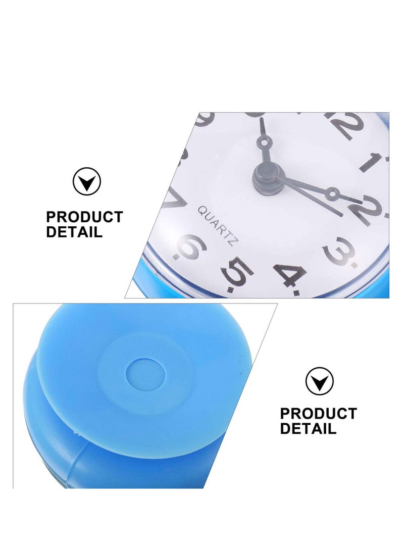 SYOSI Waterproof Shower Clock, Bathroom Shower Suction Cup Wall Clock, Bath Shower Clock, Wall Decorative Clock with Suction Cup, Wall Clock Silent for washroom/Restroom/Bathroom/Bedroom - Image 3