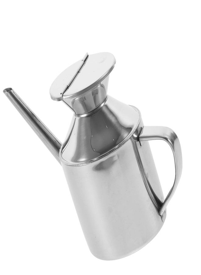 CJFNDFA Stainless Steel Oil Dispenser Bottle Versatile Syrup and Soy Sauce Dispenser with Ergonomic Handle, Leak-Proof for Kitchen & Restaurant Use, Easy to Clean - Image 1