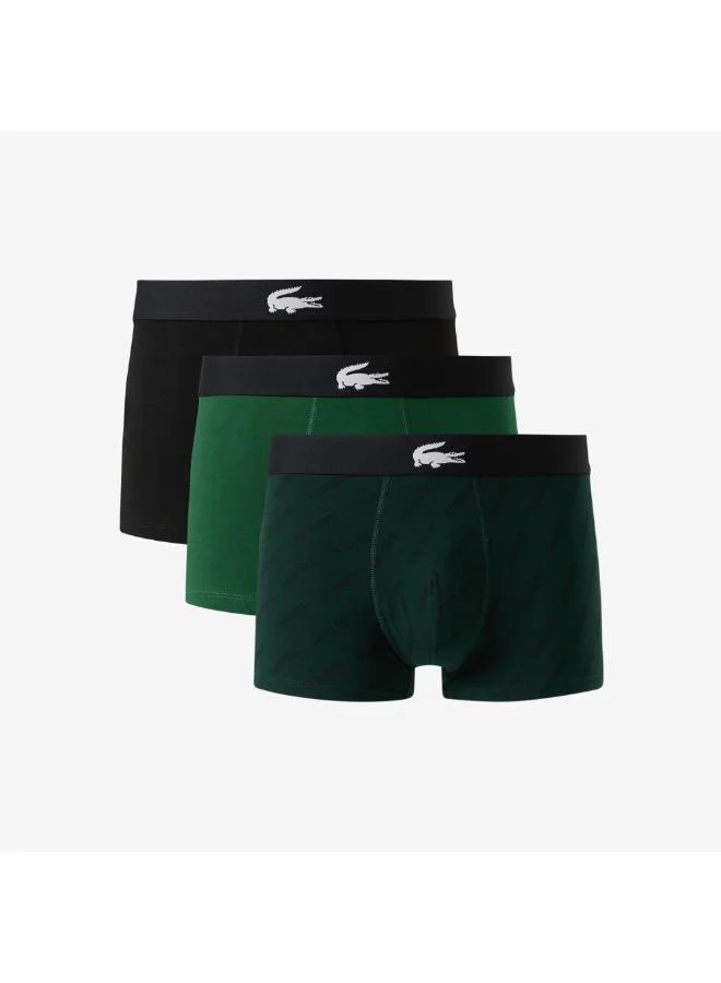 LACOSTE 3-Pack Core Graphic Trunks
