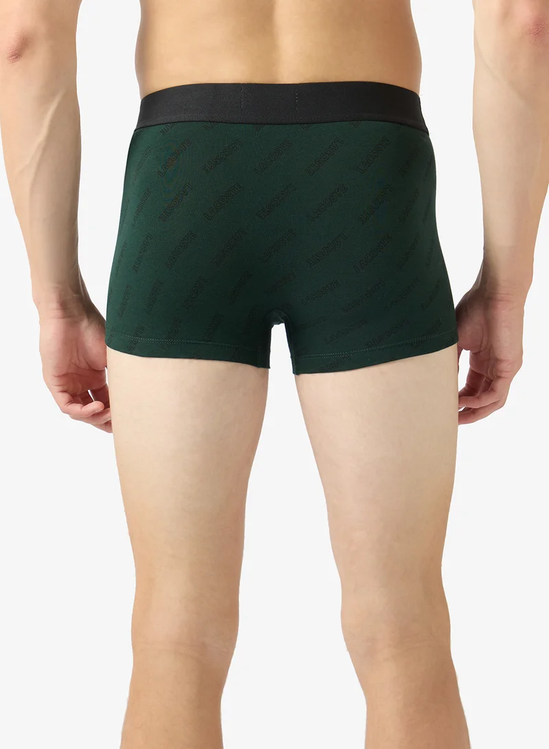 Lacoste  3-Pack Core Graphic Trunks for Men | Best Price UAE