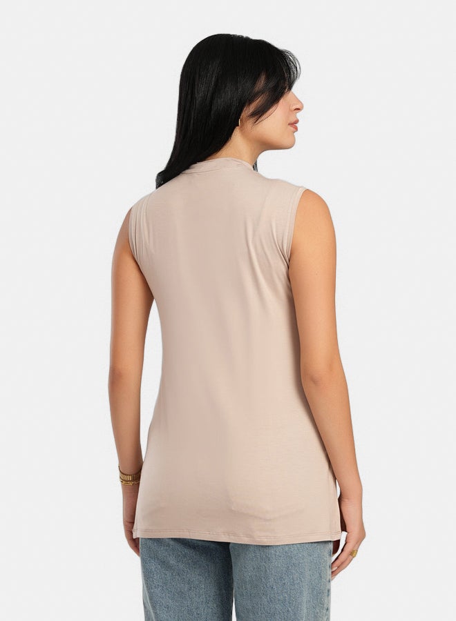 Carina Sleek Viscose Sleeveless Top - Image 3