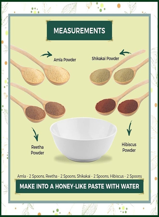 INDUS VALLEY Hair Strengthening pack (Amla, Reetha, Shikakai, Hibiscus Powder) | Beauty Gift Set | Gift for Your Best Friend, Lover, Girlfriend, Fiancee, Wife, Mother, Daughter on Diwali Gift, Christmas, Birthday, Anniversary, New year, Valentine's Day, Mother's Day-GIFT PACK 30g* 4=120g -Gift Pack - Image 2