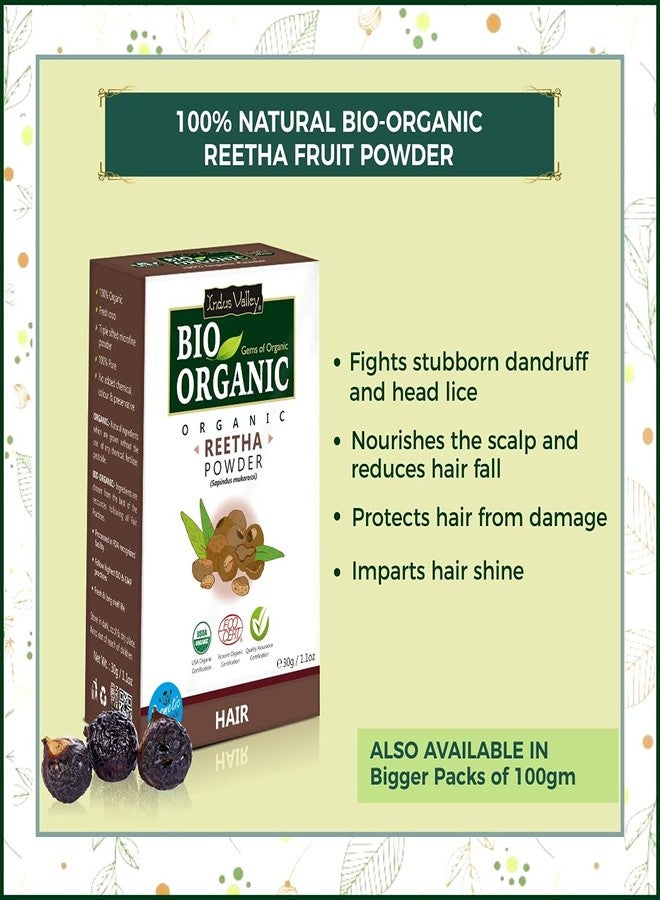 INDUS VALLEY Hair Strengthening pack (Amla, Reetha, Shikakai, Hibiscus Powder) | Beauty Gift Set | Gift for Your Best Friend, Lover, Girlfriend, Fiancee, Wife, Mother, Daughter on Diwali Gift, Christmas, Birthday, Anniversary, New year, Valentine's Day, Mother's Day-GIFT PACK 30g* 4=120g -Gift Pack - Image 4