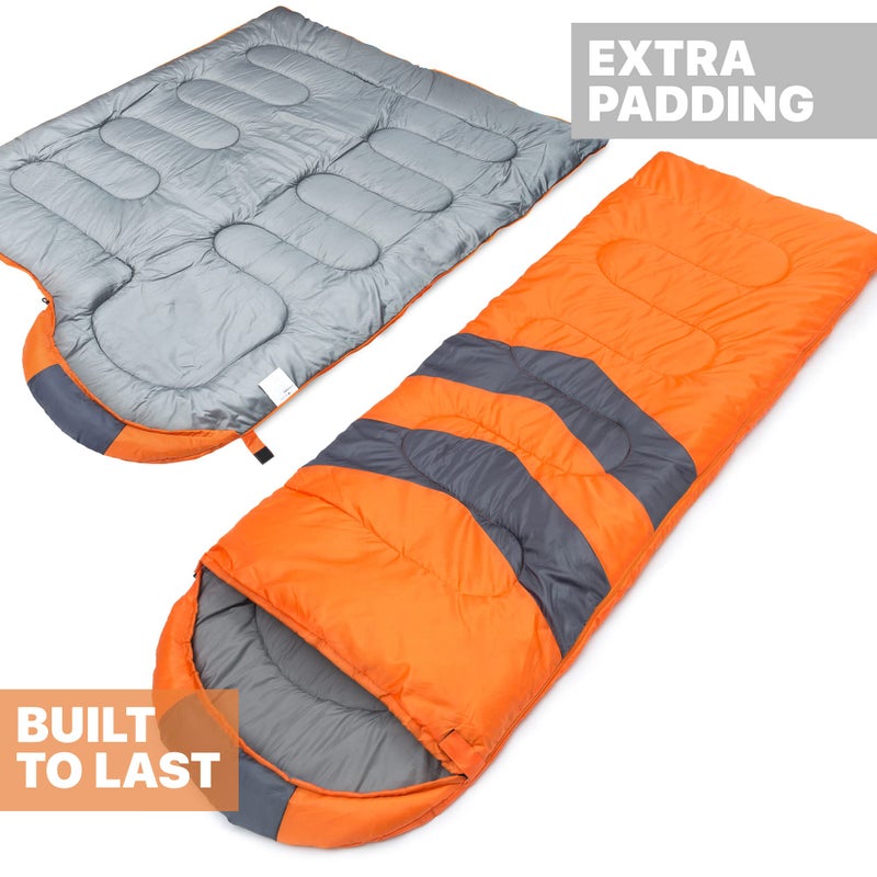 Mallome Sleeping Bags For Adults Cold Weather & Warm - Backpacking Camping Sleeping Bag For Kids 10-12  Girls  Boys - Lightweight Compact Camping Essentials Gear Accessories Hiking Sleep Must Haves - Image 3