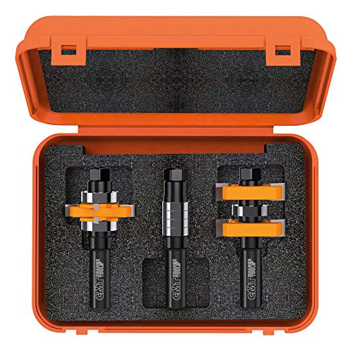 CMT ORANGE TOOLS مجموعة بتات قابلة للتعديل CMT 800.625.11 للسان والشق لأبواب الخزائن على طراز ميسون، 1/2 بوصة - Image 1