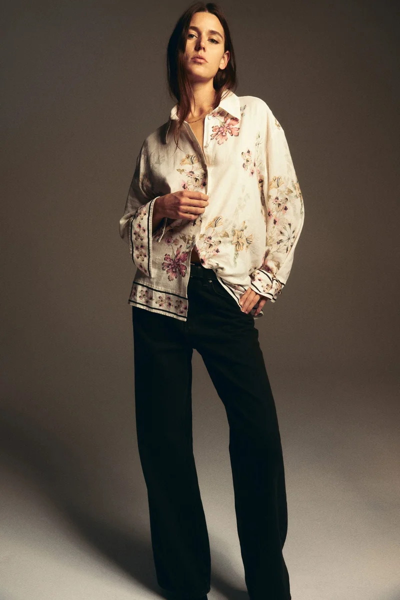 H&M Linen-blend shirt