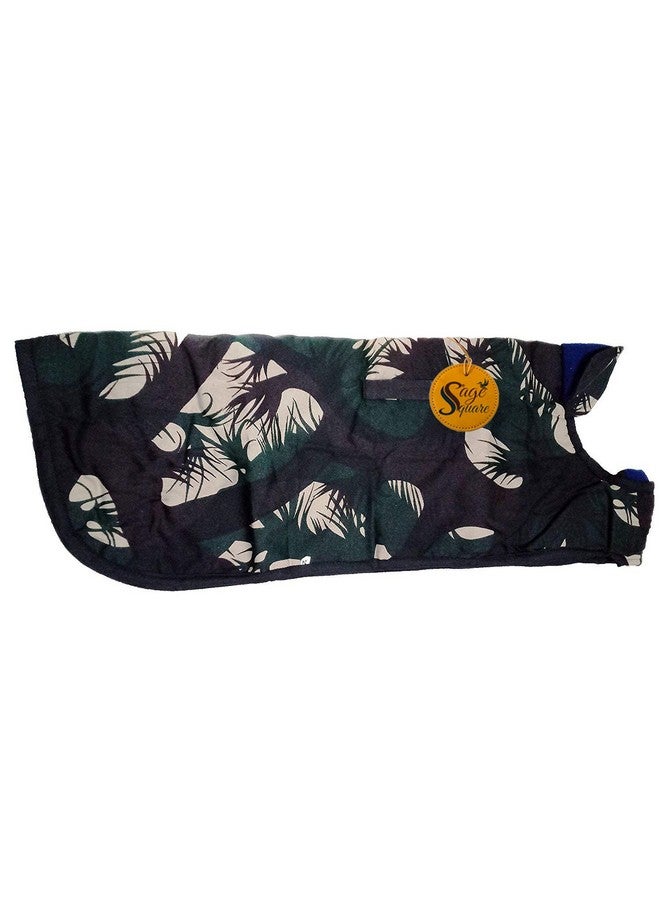 سايج سكوير معطف عسكري مموه فائق الدفء للكلاب في فصل الشتاء من الصوف السميك مع هودي للكلاب للطقس البارد (المقاس: صغير ومتوسط) (14 بوصة) - Image 3